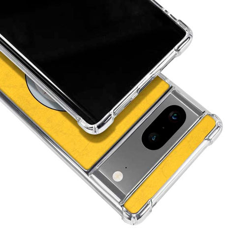 NFL Pittsburgh Steelers - Alternate Distressed Google Pixel 7a Clear Case